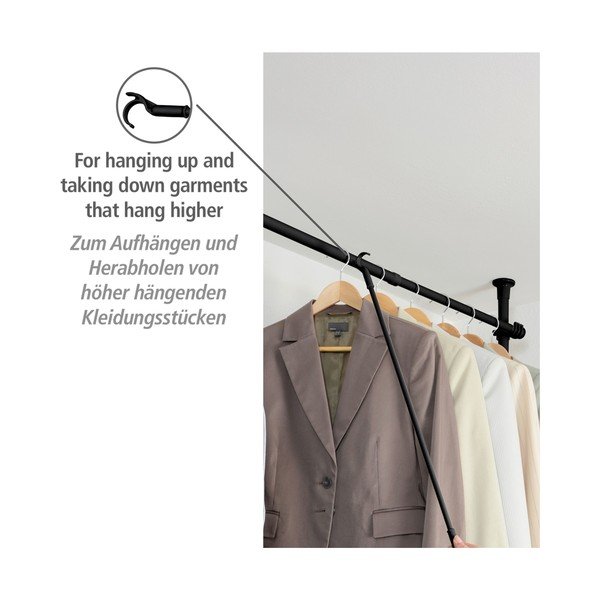 Asta appendiabiti in metallo/in plastica Herkules – Wenko-image-2