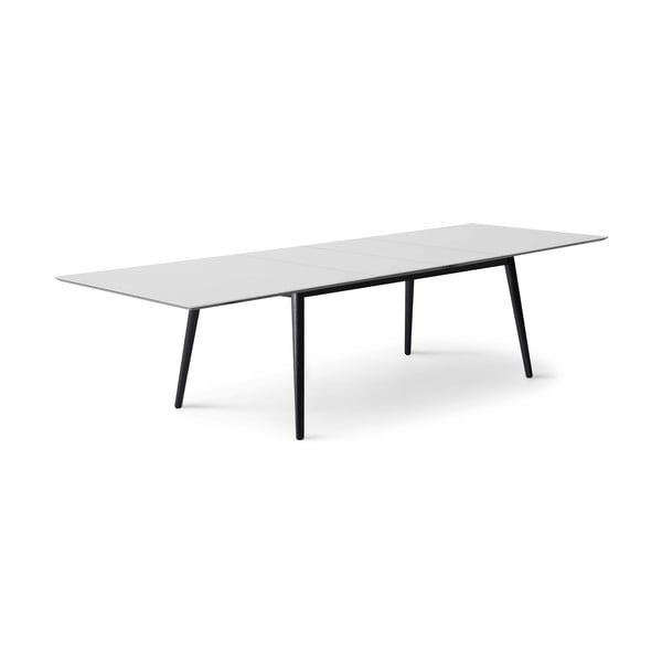 Tavolo da pranzo pieghevole bianco e nero con piano bianco 90x165 cm Meza - Hammel Furniture-image-3