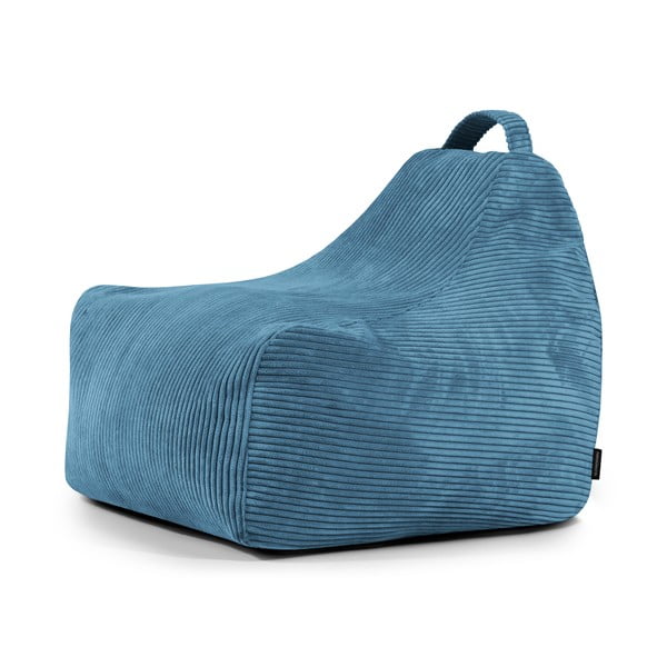 Pouf a sacco per bambini blu con rivestimento in velluto a coste Game Amuse – SLOWDOWN