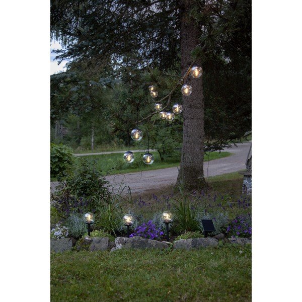 Catena luminosa con alimentazione a pannelli solari numero lampadine 8 pz lunghezza totale 210 cm Globe – Star Trading-image-2