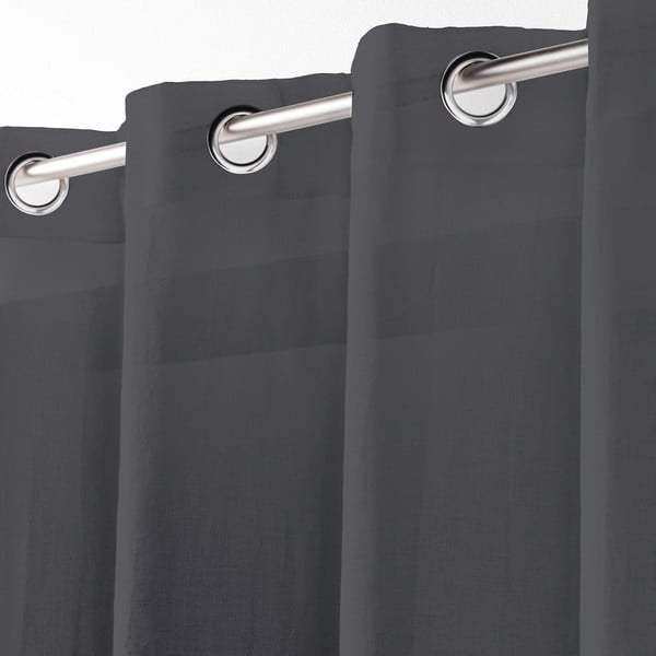 Tenda sottile color antracite 140x280 cm Telma – douceur d'intérieur-image-1