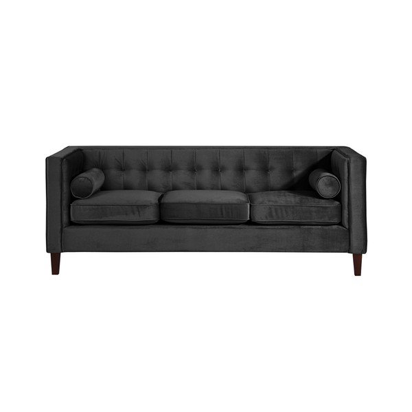 Divano nero Jeronimo, 215 cm - Max Winzer