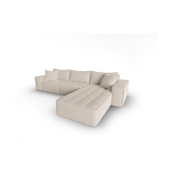 Divano angolare beige (angolo destro) Mike - Micadoni Home-image-3