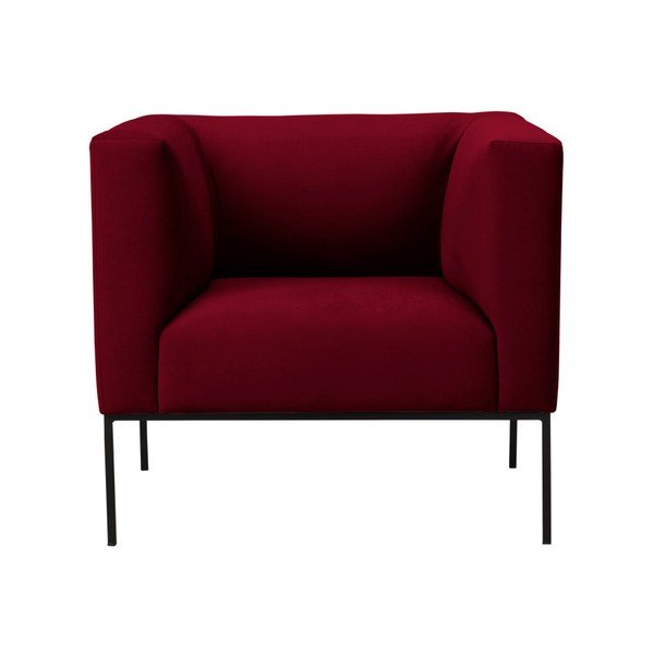 Poltrona in velluto rosso Neptune - Windsor & Co Sofas