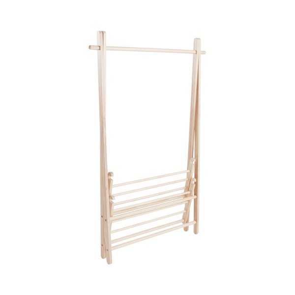Stand appendiabiti colore naturale chiaro in pino massiccio 100x150x41 cm Cole – Jotex-image-3