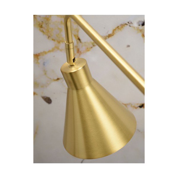 Lampada da terra con paralume in metallo color oro (altezza 153 cm) Lyon - it's about RoMi-image-2