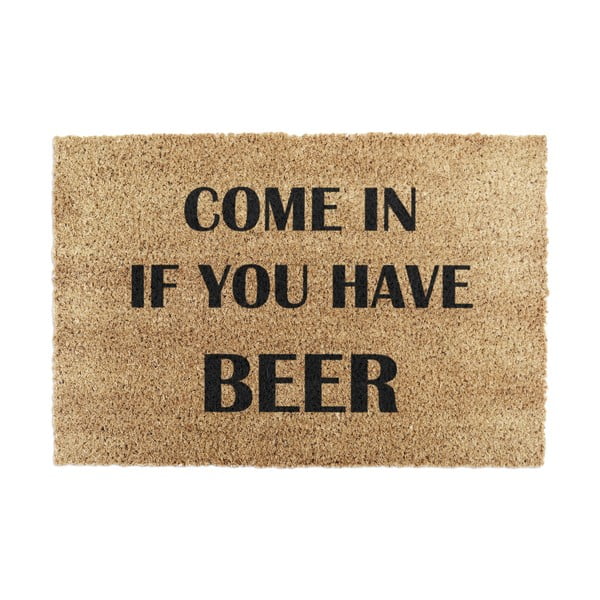 Zerbino in cocco 40x60 cm Come again and bring beer - Artsy Doormats