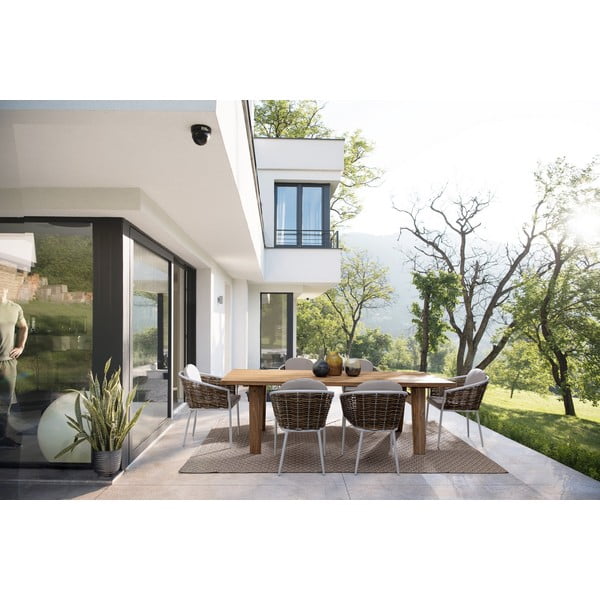 Sedia da esterno bianca in metallo Maribela   – Bizzotto-image-2