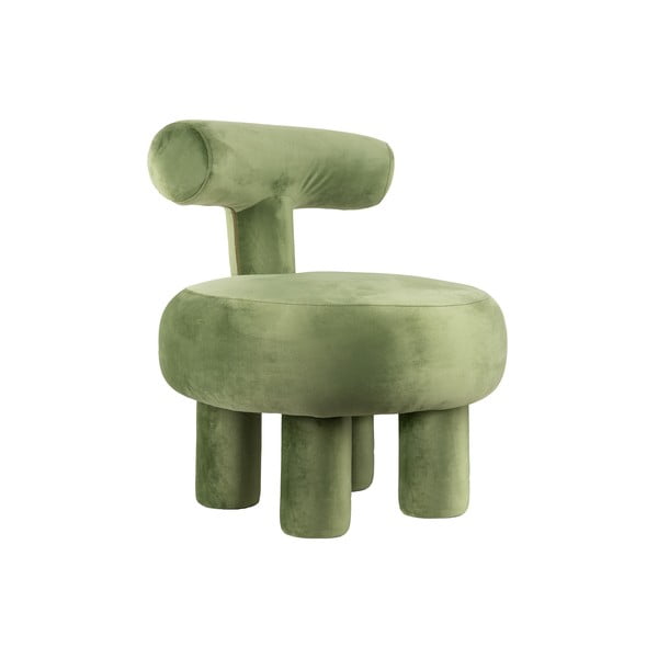 Poltrona in velluto verde chiaro Abrazo - Leitmotiv