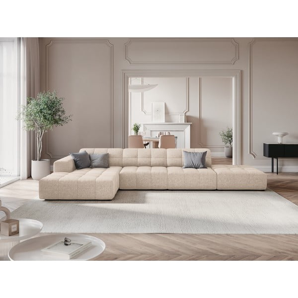 Divano angolare beige (angolo sinistro) Chicago - Cosmopolitan Design-image-1