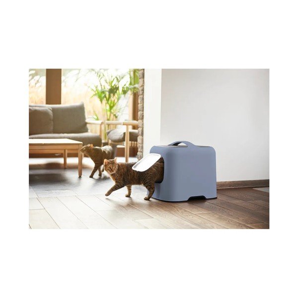 Set lettiera e paletta per gatti blu scuro Biala - Rotho-image-3