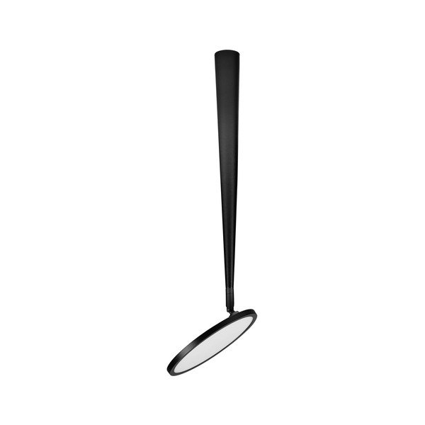 Plafoniera LED nera opaca in alluminio con struttura flessibile Ekei – Nova Luce