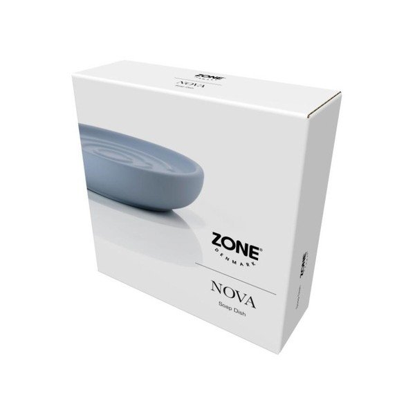 Portasapone da bagno in porcellana blu Blue Fog - Zone-image-1