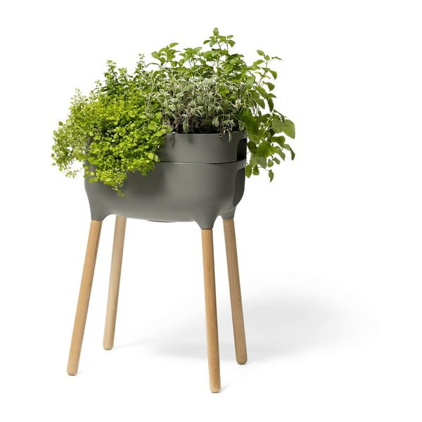 Vaso per coltivazione in plastica con sistema di auto-irrigazione Urbalive – Plastia