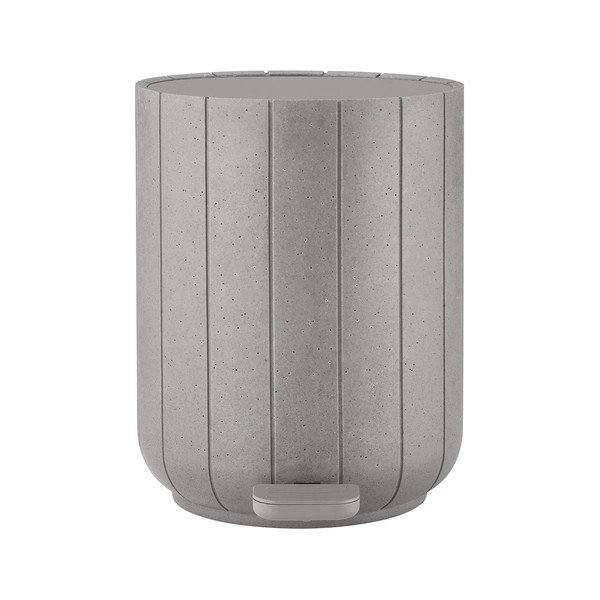 Cestino per la spazzatura grigio chiaro in poliresina con pedale 3 l Kua – Blomus
