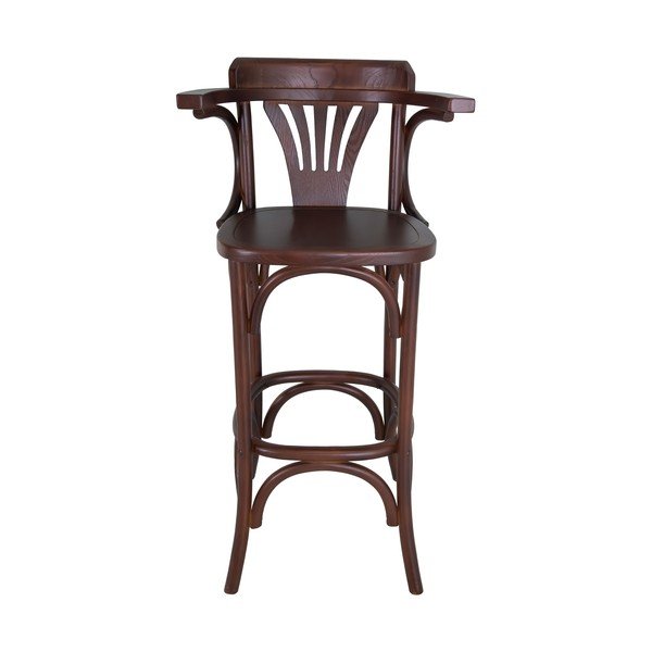 Sedia da bar in olmo marrone (altezza seduta 77 cm) Montmartre - Antic Line-image-2