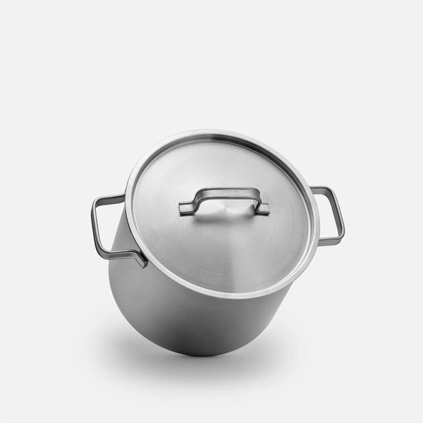 Pentola in acciaio inox con coperchio incluso 8 l Lucca 4.0 – FABINI-image-1