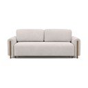 Divano beige allungabile/con contenitore e rivestimento in bouclé 244 cm Arcadova – ELTAP