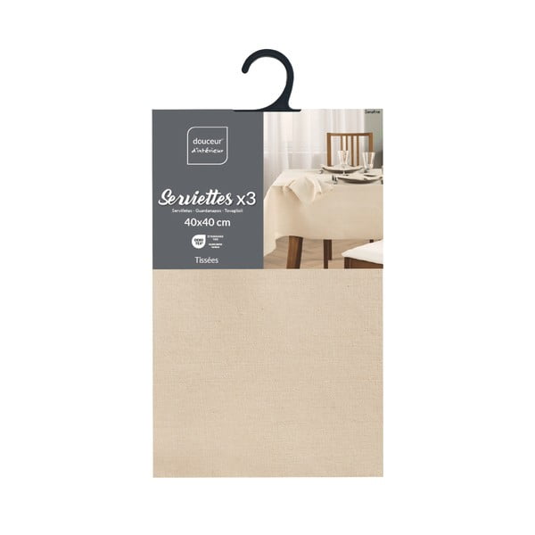 Set di tovaglioli 3 pz 40x40 cm Serafine – douceur d'intérieur-image-4