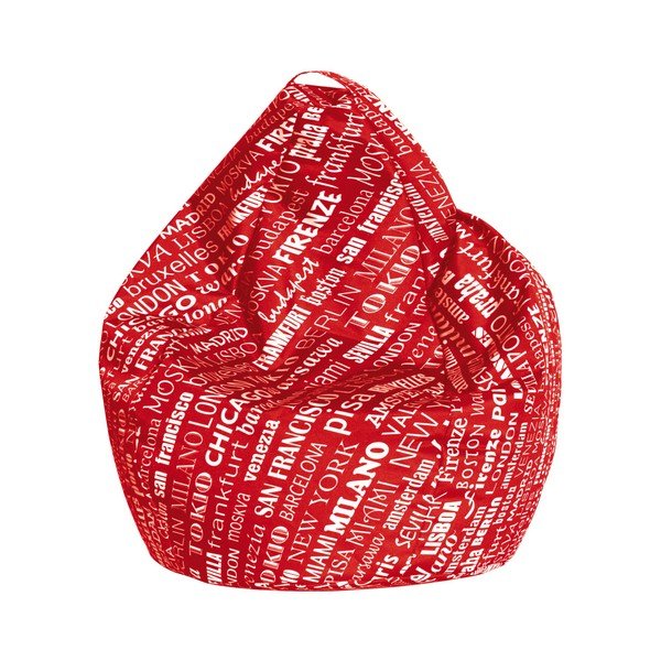 Borsa da divano rossa La mia città - Evergreen House