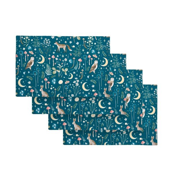Tovagliette in set in tessuto 4 pz 30x46 cm Enchanted Twilight Animals – Catherine Lansfield
