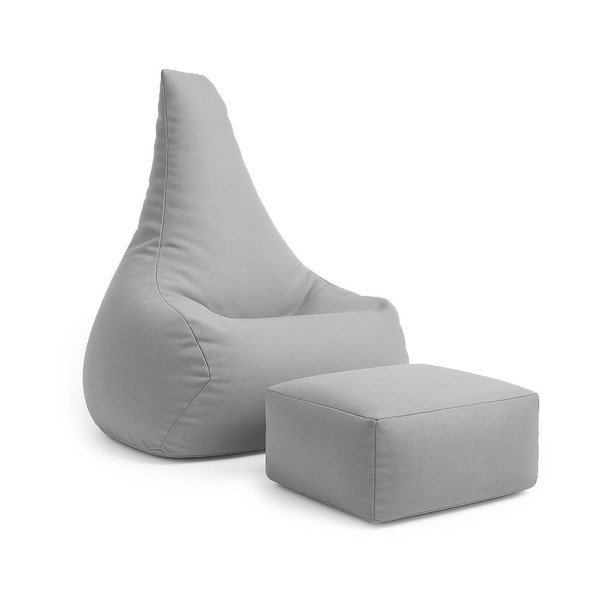 Pouf a sacco per bambini grigio chiaro Outzy – Meowbaby