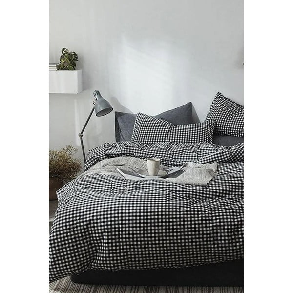 Biancheria grigia per letto matrimoniale/esteso con lenzuolo 200x220 cm - Mila Home