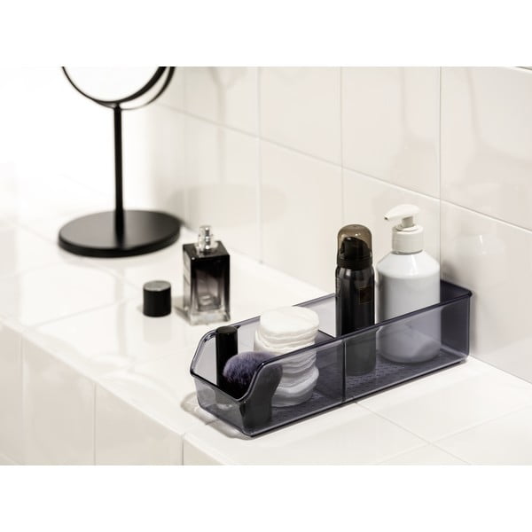 Organizzatore grigio per il bagno in plastica riciclata San Diego - Wenko-image-1
