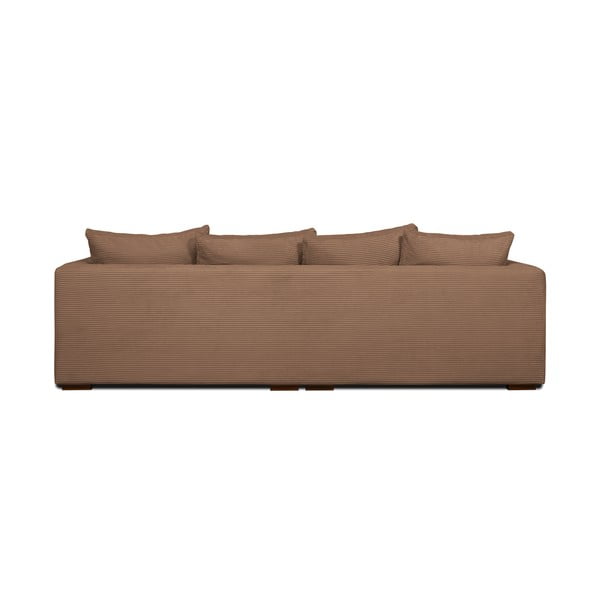 Divano in velluto a coste marrone chiaro 266 cm Comfy - Scandic-image-3
