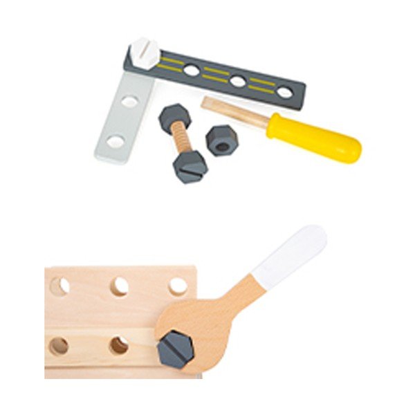 Kit di legno per bambini con attrezzi Miniwob - Legler-image-3