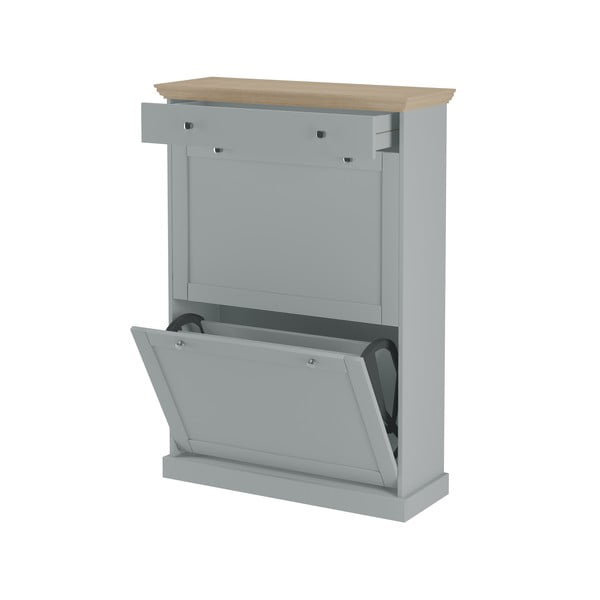 Scarpiera a ribalta grigia Binz - Støraa-image-3