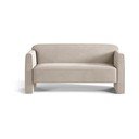 Divano beige con rivestimento in velluto 140 cm Abby – Micadoni 