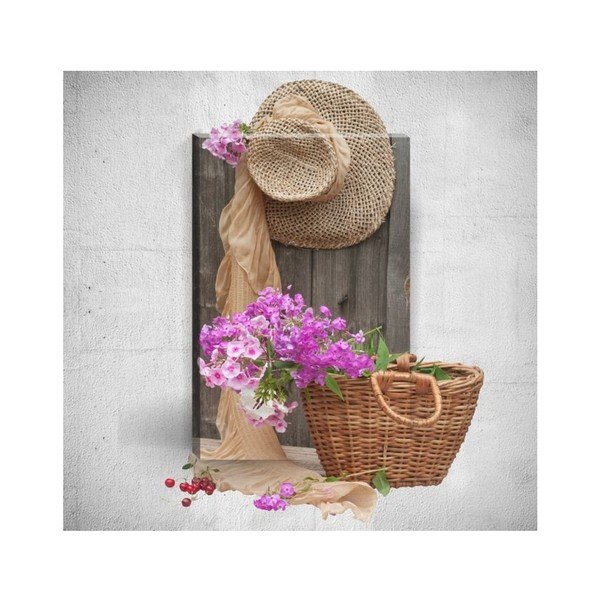 Pittura murale 3D Villaggio romantico, 40 x 60 cm - Mosticx