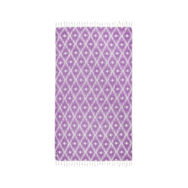 Telo hammam viola Calypso, 165 x 100 cm Cotton Collection - Kate Louise