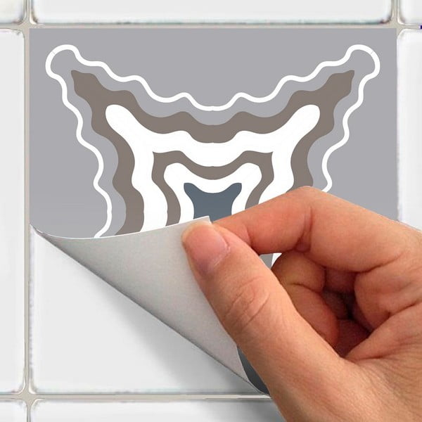 Set di 9 adesivi murali decorativi, 10 x 10 cm Orfeo - Ambiance-image-1