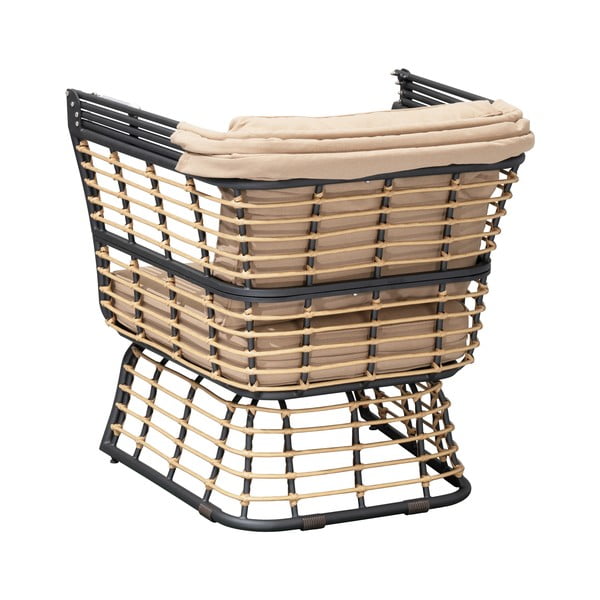 Poltrona da giardino in metallo beige Paros - Garden Pleasure-image-2