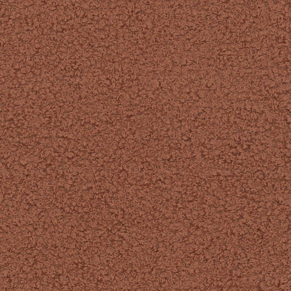 Poggiapiedi color terracotta con rivestimento in bouclé Jenny – Micadoni -image-3