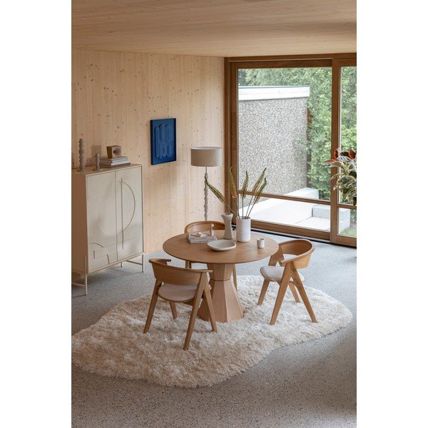 Armadietto color crema con effetto rovere 100x140x45 cm Faces – Zuiver-image-4