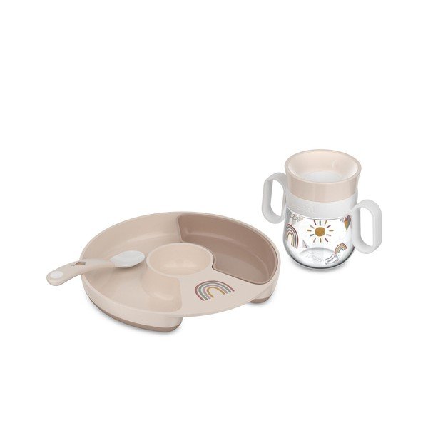 Set da pranzo per bambini in plastica 3 pz Sunshine & Rainbow – Mepal-image-3