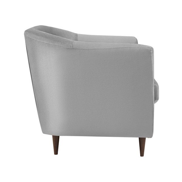 Šedá sametová pohovka Kooko Home Glam, 125 cm-image-3