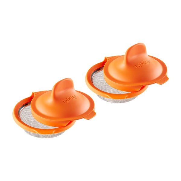 Set di 2 stampi in silicone arancione per uova perse Pouched - Lékué