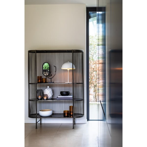 Cassettiera alta in metallo nero 119x161 cm Yinthe - Light & Living-image-1