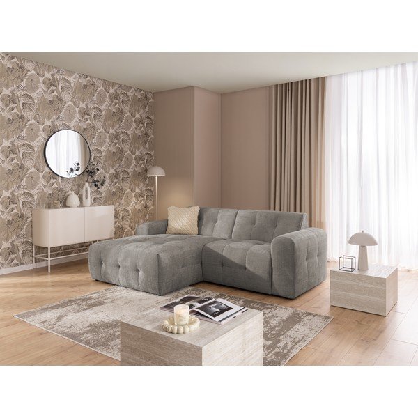 Divano angolare grigio (con penisola a sinistra/con chaise lounge) Melva – Ropez-image-4