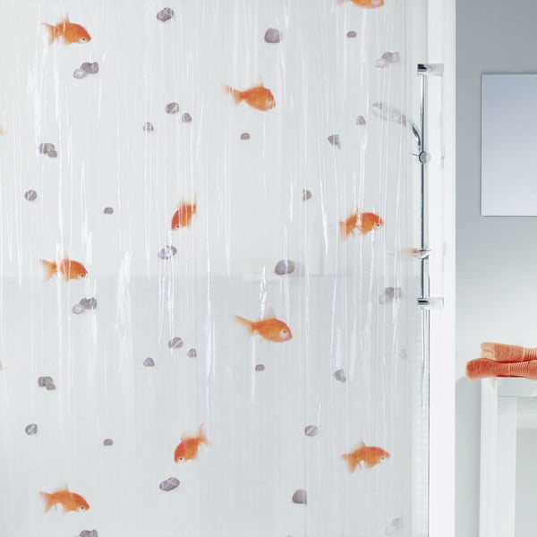 Tenda per doccia 180x200 cm Goldfish – Spirella-image-1