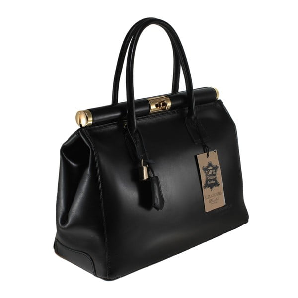 Borsa in pelle nera Tammy - Chicca Borse-image-3