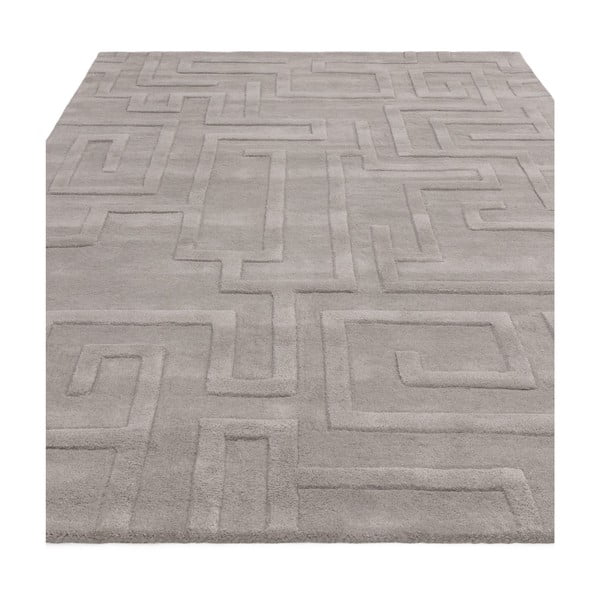 Tappeto in lana grigio chiaro 160x230 cm Maze - Asiatic Carpets-image-3