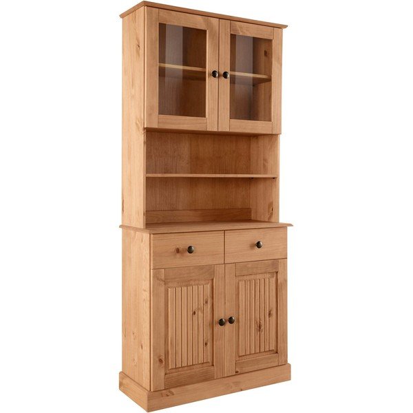 Credenza in legno di pino di colore naturale 181x34 cm Mille - Støraa-image-2