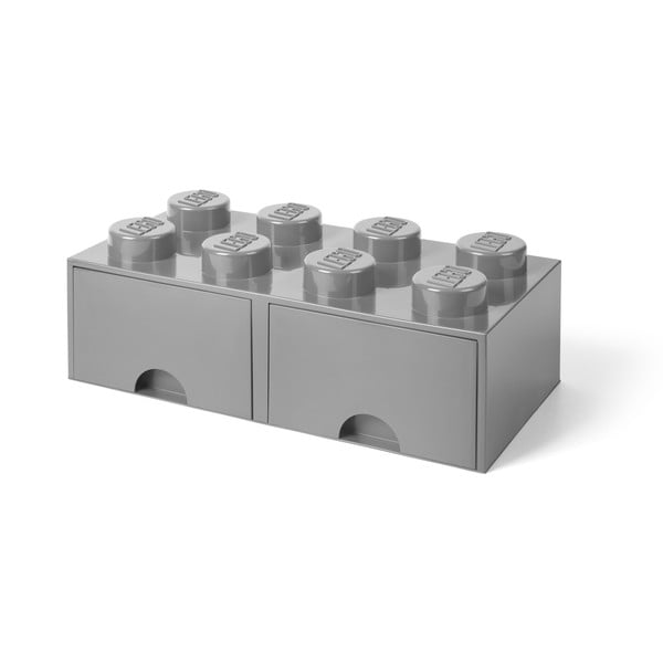Contenitore grigio con due cassetti - LEGO®-image-1