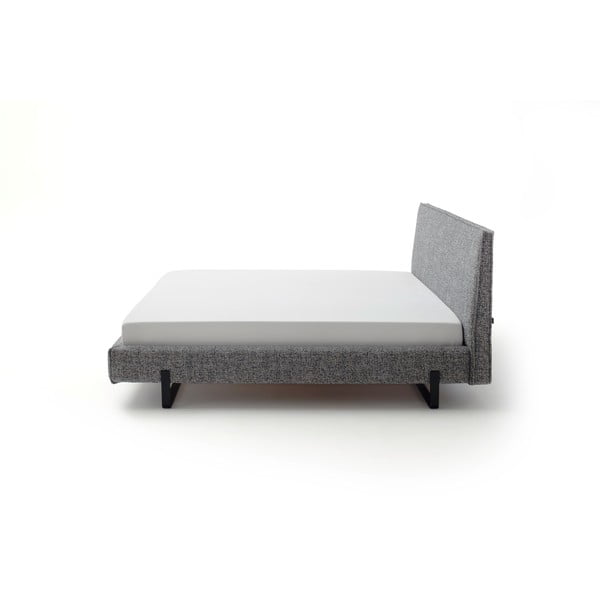 Letto matrimoniale imbottito grigio rete non inclusa 180x200 cm La Gomera – Meise Möbel-image-3