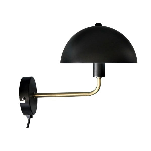 Lampada da parete in nero e oro, altezza 25 cm Bonnet - Leitmotiv